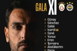加拉塔萨雷vs费内巴切首发：伊卡尔迪、萨内、埃德森、什克出战